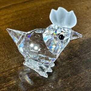RETIRED Swarovski Crystal Figure w/Box - Mini Hen 1 3/8" - 7675 030 000